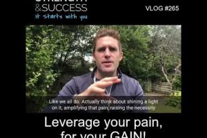 VLOG 265 | Leverage your pain, for your GAIN!