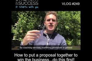 VLOG 249 | How to put a proposal together to win the business…do this first!
