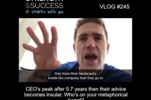 VLOG 245 | CEO’s peak after 5.7 years